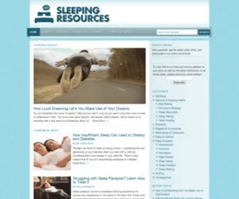 Sleepingresources.com(Sleeping Resources) Screenshot