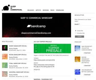Sleepiscommercial.com(SLEEP IS COMMERCIAL) Screenshot