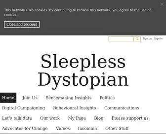 Sleeplessdystopian.com(Sleepless Dystopian) Screenshot