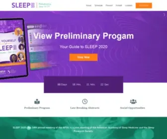 Sleepmeeting.org(SLEEP 2024) Screenshot