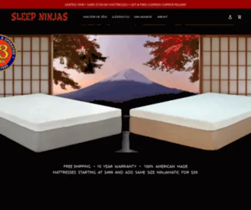 Sleepninjas.com(Sleep Ninjas) Screenshot