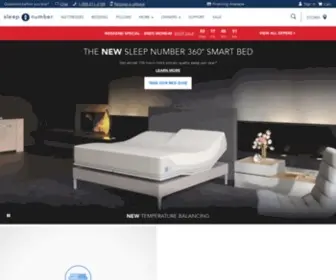 Sleepnumber.com(Adjustable and Smart Beds) Screenshot