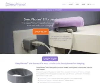 Sleepphones.com(SleepPhones® Comfortable Headband Headphones for Sleeping) Screenshot