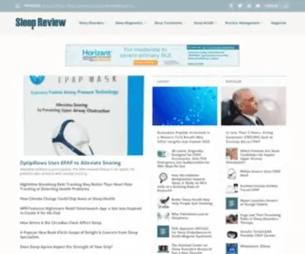 Sleepreviewmag.com(Sleep review) Screenshot