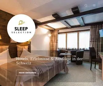 Sleepselection.ch(Hotels Erlebnisse & Ausflüge in der Schweiz) Screenshot