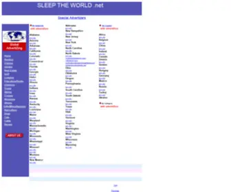 Sleeptheworld.com(Sleep the world) Screenshot