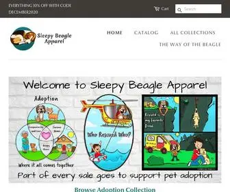 Sleepybeagleapparel.com(Sleepy Beagle Apparel) Screenshot