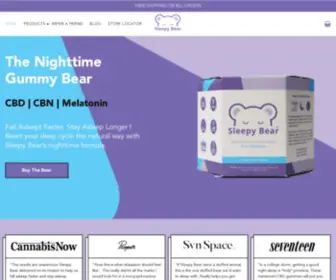 Sleepybeargummies.com(The Nighttime Gummy Bear (CBD/CBN/Melatonin)) Screenshot