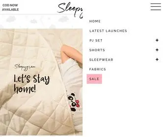 Sleepygram.com(Buy Women Nightwear & Sleepwear Online) Screenshot