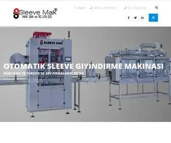Sleevemak.com.tr(Sleeve Makineları) Screenshot
