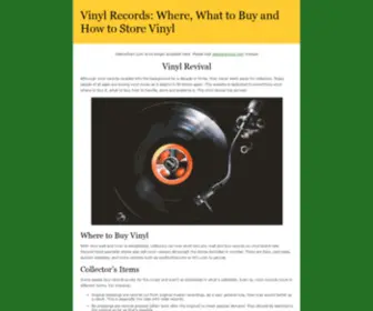 Sleevetown.com(Vinyl Revival) Screenshot