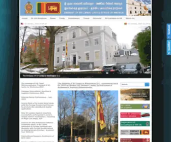 Slembassyusa.org(Embassy of Sri Lanka) Screenshot