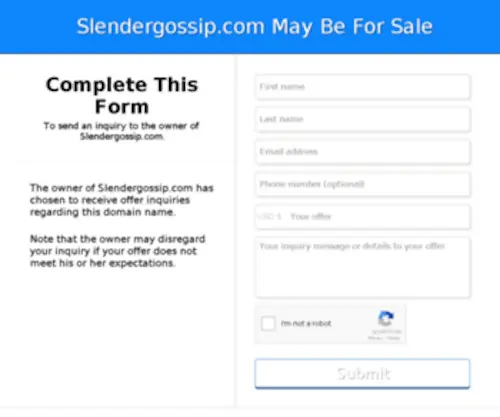 Slendergossip.com(Lainey celebrity gossip blog) Screenshot