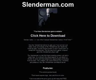 Slenderman.com(The Official Site of Slenderman) Screenshot