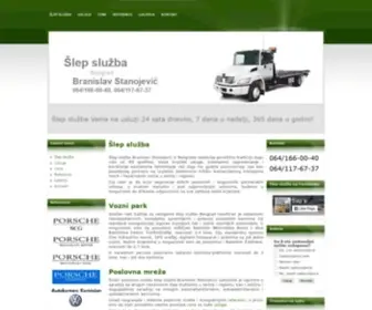 Slep-Sluzba.co.rs(Šlep služba Beograd) Screenshot