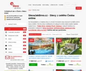 Slevajakbrno.cz(Slevy z celé ČR pohromadě) Screenshot
