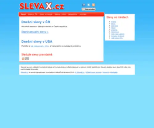 Slevax.cz(Slevax) Screenshot