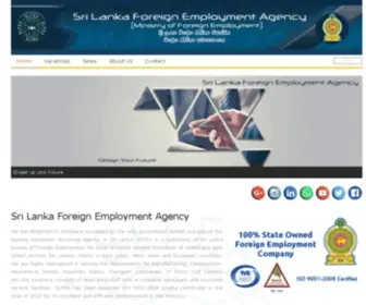 Slfea.lk(Sri Lanka Foreign Employment Agency) Screenshot