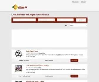Slfind.lk(Local business web pages from Sri Lanka slfind) Screenshot
