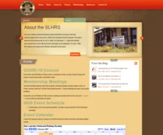 SLHRS.org(San Leandro Historical Railway Society) Screenshot