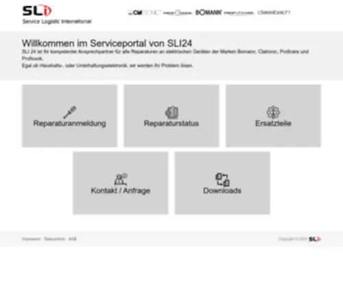Sli24.de(Service Logistic International) Screenshot