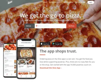 Slicelife.com(Order pizza delivery online & support local pizzerias) Screenshot