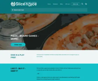 Slicendicepizza.com(Slice n Dice Board Game Pizzeria) Screenshot