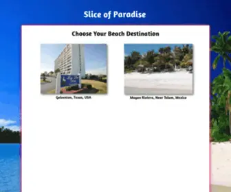 Sliceofparadise.com(Tulum Mexico Vacation Rentals) Screenshot