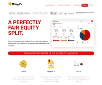 Slicingpie.com(Slicing Pie is the fairest way to split startup equity calculator on the planet) Screenshot