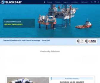 Slickbar.co.id(The World Leaders in Oil Spill Technology) Screenshot