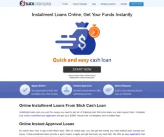 Slickcashloan.com(Online Installment Loans) Screenshot