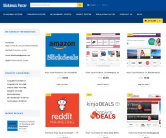 Slickdeals-Poster.com(Professionally Promote Your Products on Popular Deal Sites) Screenshot