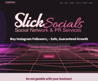 Slicksocials.com(Buy Instagram Followers & Likes) Screenshot