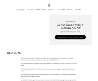 Slickthreadingandwaxing.com(THE SALON) Screenshot