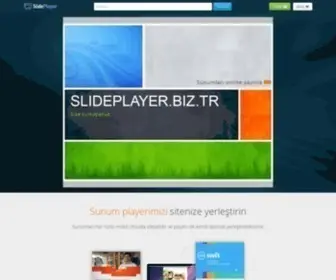 Slideplayer.biz.tr(Yükleyin and PowerPoint sunumlarınızı paylaşın) Screenshot