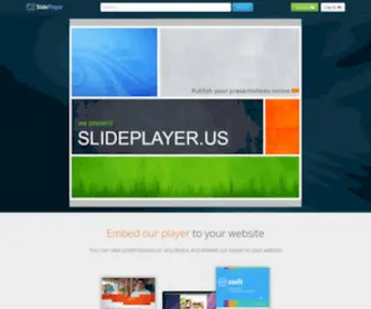 Slideplayer.com(Upload and Share your PowerPoint presentations) Screenshot