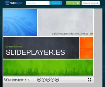 Slideplayer.es(Descarguen y comparten sus presentaciones PowerPoint) Screenshot