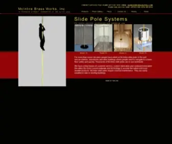 Slidepole.com(Slide Poles and Fire Poles from McIntire Brass Works) Screenshot