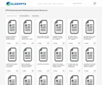 Slidepptx.com(PPTX Download And Publishing Documents Resources) Screenshot