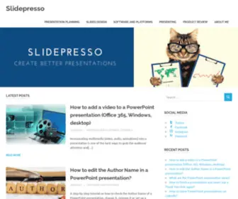 Slidepresso.com(Create Better Presentations) Screenshot