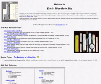 Sliderule.ca(Eric's Slide Rule Site) Screenshot