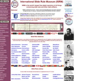 Sliderulemuseum.com(International Slide Rule Museum) Screenshot