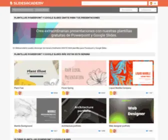 Slidesacademy.com(Las mejores Plantillas PowerPoint y temas de Google Slides Gratis) Screenshot