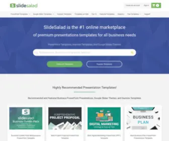 Slidesalad.com(Premium and Free Professional PowerPoint Templates) Screenshot