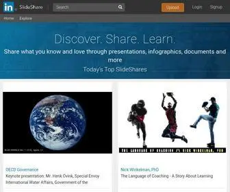 Slideshare.com(Share & Discover Presentations) Screenshot