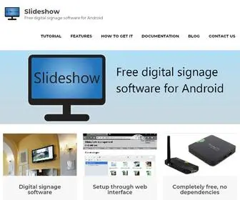 Slideshow.digital(Free digital signage software for Android) Screenshot