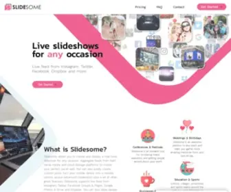 Slidesome.com(Live slideshows for any occasion) Screenshot