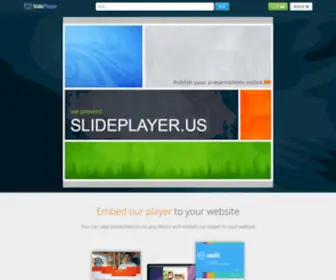 Slidesplayer.com(Upload and Share your PowerPoint presentations) Screenshot