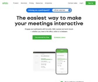 Slido.com(Audience Interaction Made Easy) Screenshot