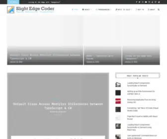 Slightedgecoder.com(Sung's Technical Blog) Screenshot
